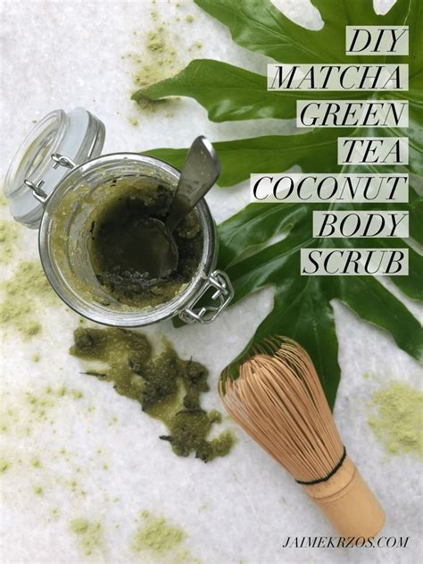 Matcha Green Tea Coconut Body Scrub Coconut Body