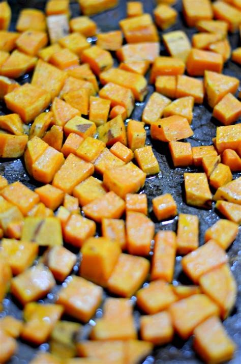Roasted Sweet Potato Cubes Mom Makes Dinner