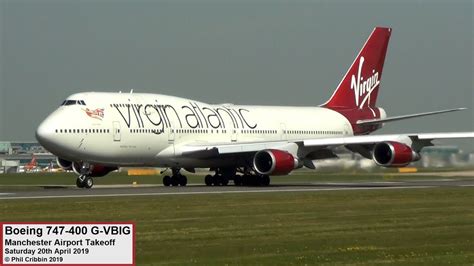 Virign Atlantic B747 G Vbig Takeoff Manchester Airport 20th April