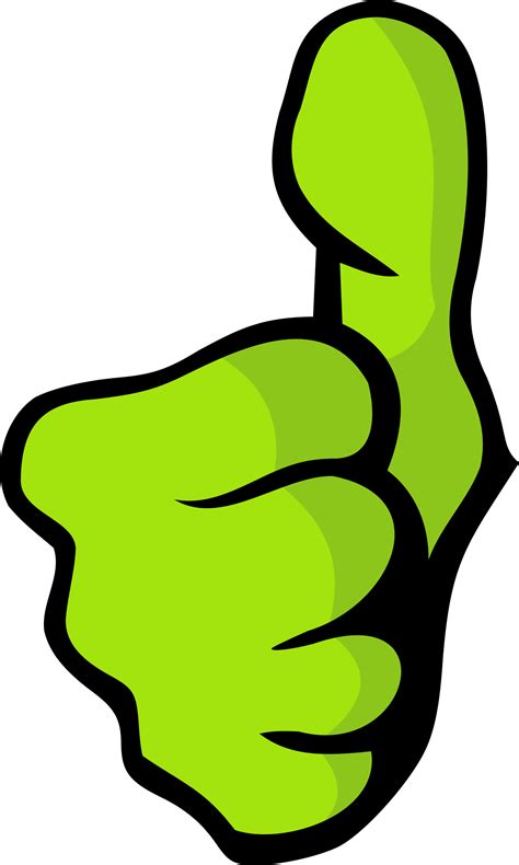 Thumbs Up Green Clipart Best