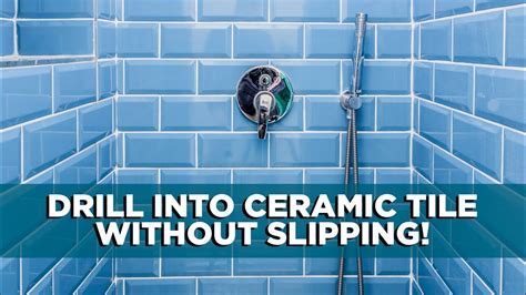 Ceramic tile tends to be very brittle because it's mostly clay with a thin layer of porcelain backed on top of that. How to Drill Through Ceramic Tile Without Slipping | Tips ...