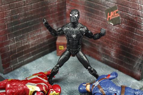 Custom Symbiote Spiderman Black Suit Homecoming Movie Concept Series