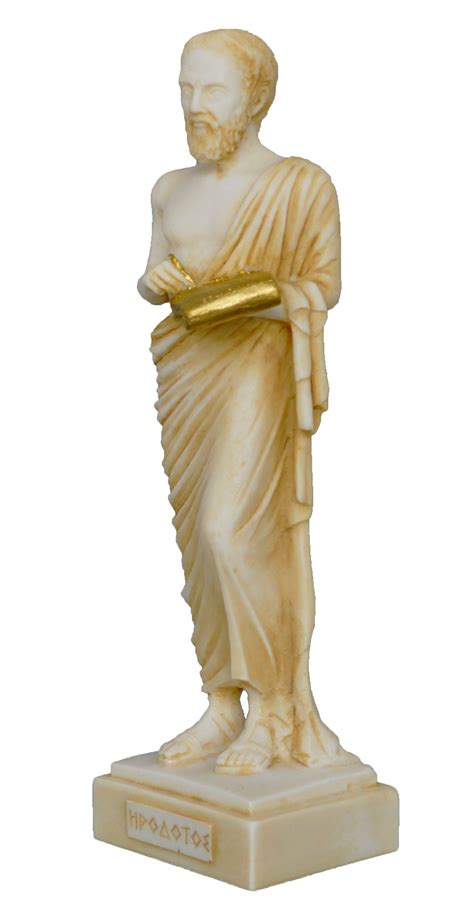 Herodotus Aged Statue The Father Of History Ancient Greek Etsy