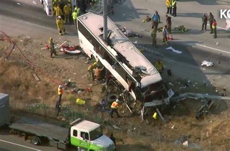 Highway Pole Rips Through Bus In California Crash Killing 5 The