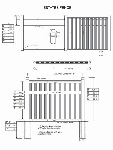 Fence Plans Fence And Deck Supply Diy And Contractors Installation