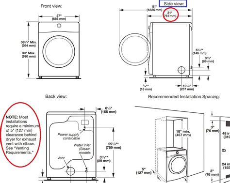 Overloading a commercial washer or a commercial dryer can damage clothes and underloading. Standard Washer And Dryer Size ... | Washer and dryer ...