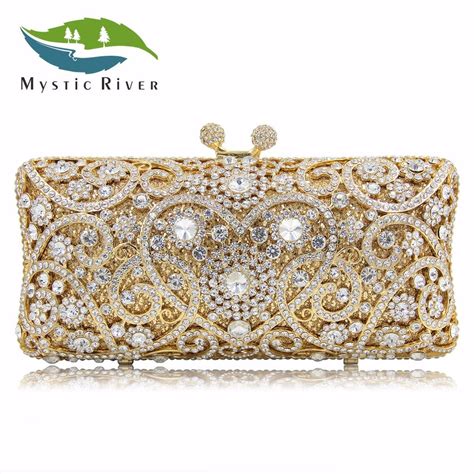 Mystic River Women Evening Bags Top Quality Fantasy Red Colour Clutch