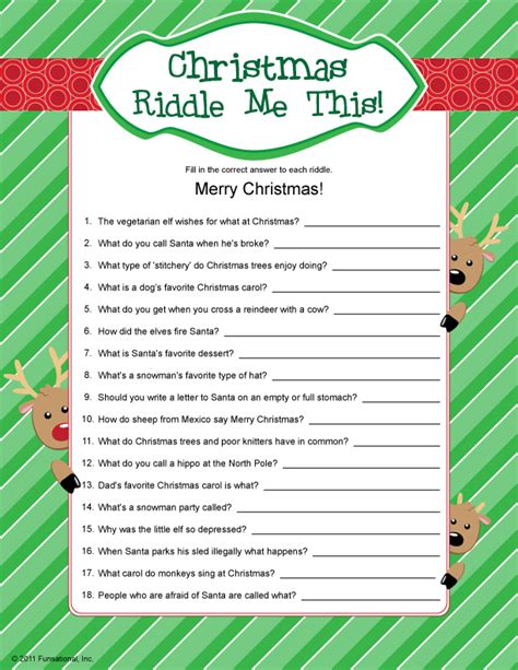 Becuase of all the wrapping. Printable Christmas Riddle Me This | Christmas riddles ...