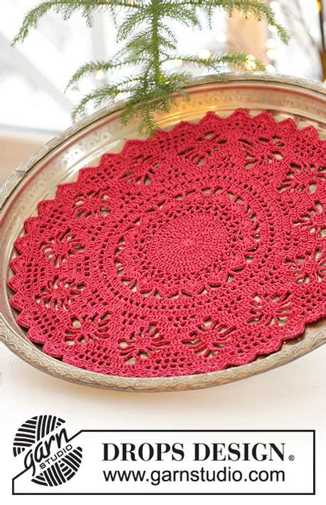 Drops Christmas 2018 Crochet Tablecloth Crochet Placemats Crochet