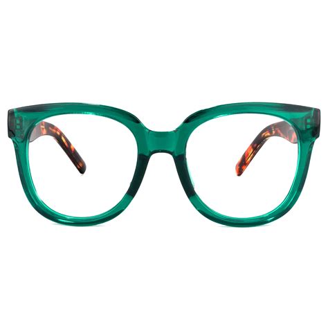 zeelool retro oversized square glasses with non prescription clear lens stylish eyewear frame