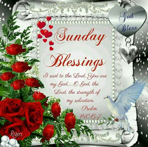 Sunday Blessings Psalm 1406 7 I Said To The Lord You Are My God