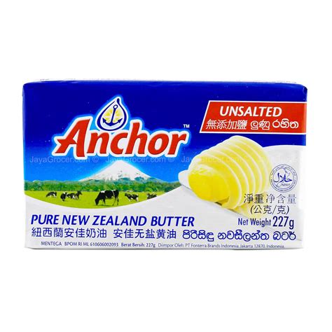Anchor Pure New Zealand Butter Unsalted 227gm