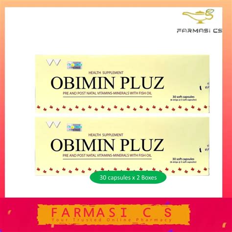 Obimin Pluz Pre And Post Natal Vitaminsminerals With Fish Oil 30s X 2