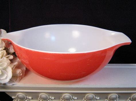 Vintage Pyrex Red Cinderella Nested Mixing Bowl 4 Liter Size Etsy
