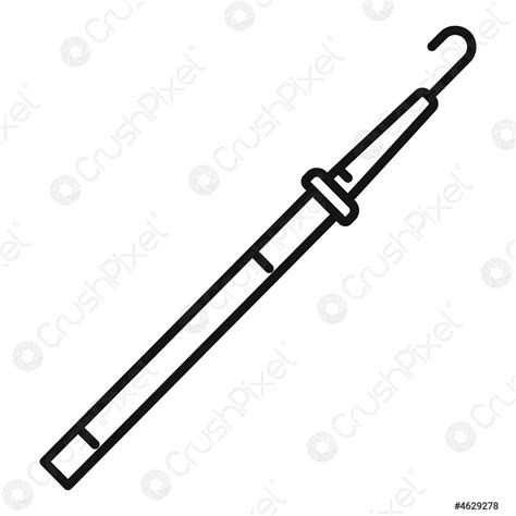 Urinary Catheter Icon Outline Style Stock Vector Crushpixel