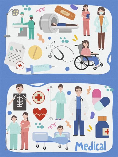 Medical Activity Vector Clipart Pack Doodle Inspiration Clip Art
