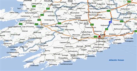 Cork Map - ToursMaps.com