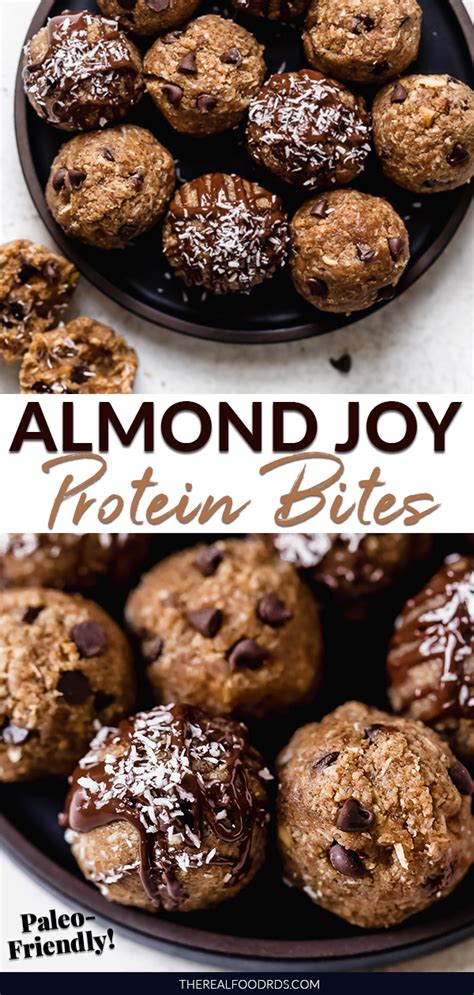 Paleo Almond Joy Protein Bites Recipe Protein Bites Recipe Real