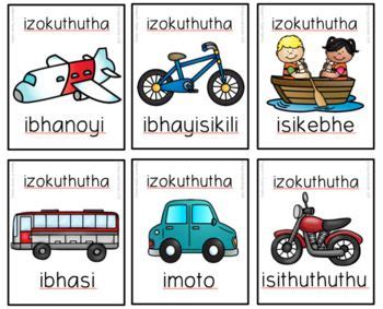 isizulu transport izokuthutha snap flashcards grade  worksheets