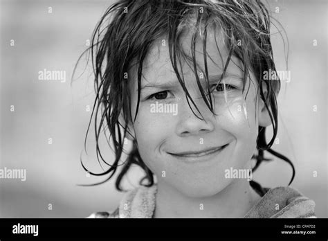 Teen Boy Fair Hair Black And White Stock Photos And Images Alamy
