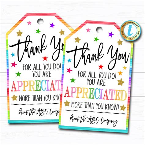 Free Printable Tags For Teacher Appreciation Week Free Printable