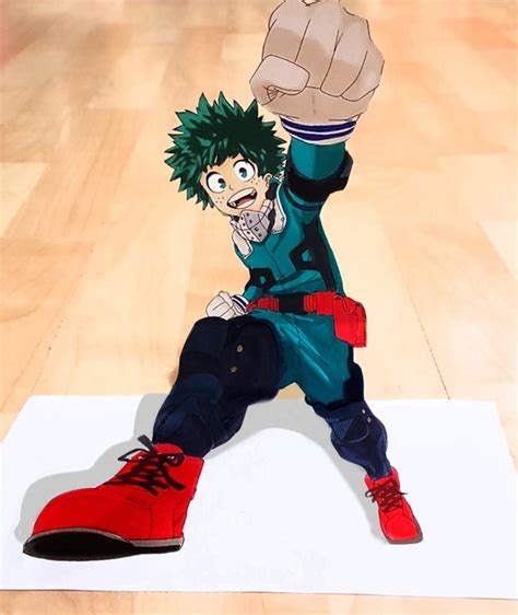 Hello Everyone😊 Wanted To Share My New 3d Deku Drawing With Youhope
