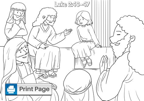 Boy Jesus In The Temple Coloring Pages For Kids Connectus