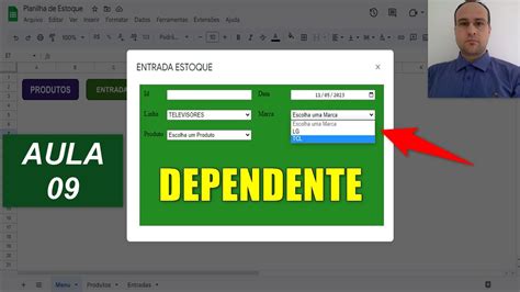 Carregar Lista Suspensa Dependente Formul Rio Html Apps Script Planilha Google Aula Youtube