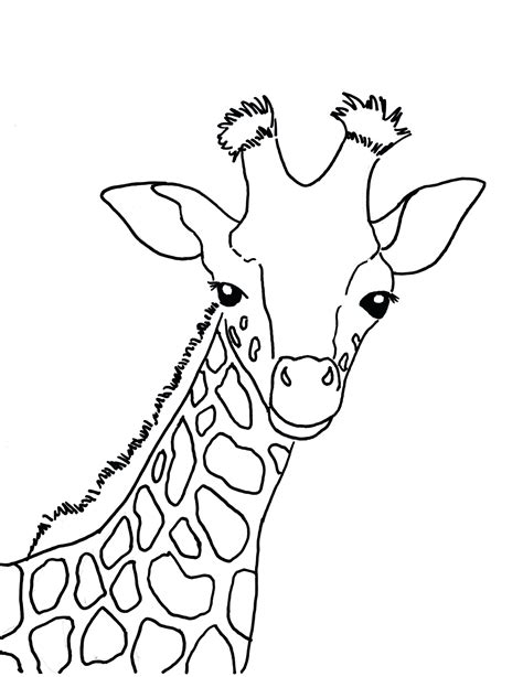 Giraffe Cartoon Coloring Pages At Free Printable
