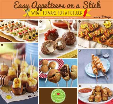 Easy Appetizers On A Stick For A Potluck Gathering