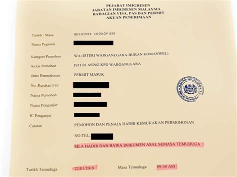 Long term social visit pass may be issued to a foreigner for temporary stay in malaysia for a period of not less than six months. Marrying a Malaysian: Immigration Interview For Permanent ...