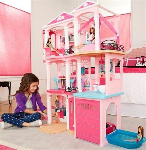 Mattel Barbie Dream House Doll 3 Story Furniture Girls Play 70
