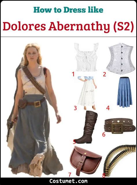 Dolores Abernathy Westworld Costume For Cosplay And Halloween