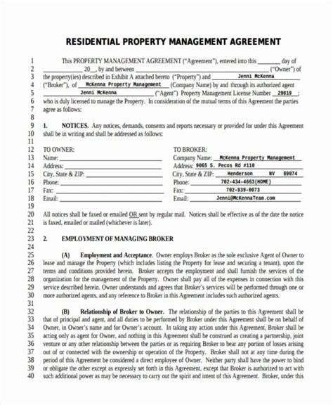 Property Management Statement Template Printable Word Searches