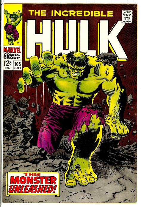 Incredible Hulk 105 Cover By Marie Severin Rcomicbooks