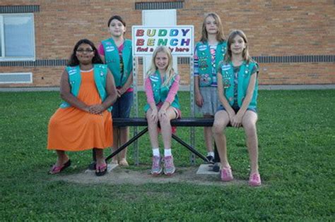 Local Girl Scout Troop Installed A Buddy Bench Mlive Com