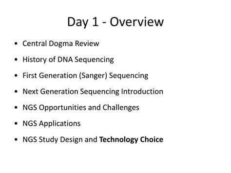 Ppt Introduction To Next Generation Sequencing Powerpoint