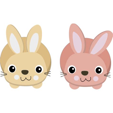 Cute bunnies | Free SVG