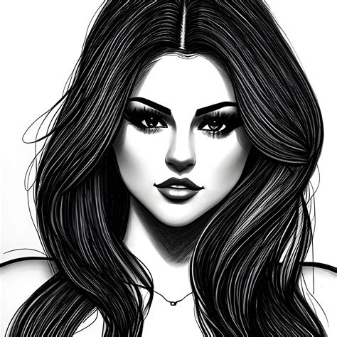 Fucking Cock Teen Selena Gomez Pencil Sketch Trippy Arthub Ai