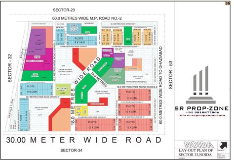 Layout Plan Of Noida Sector 33 Hd Map Greater Noida Industry I Buy I