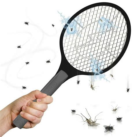 Bugzoff Electric Fly Swatter Bug Zapper Mosquito Racket And Insect