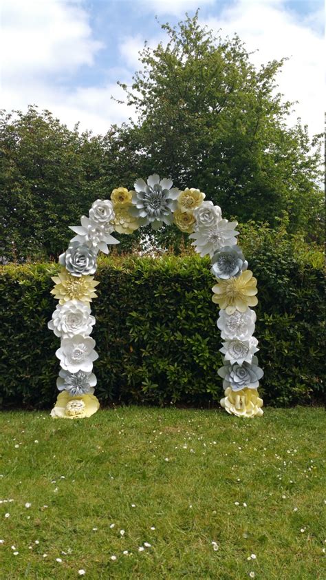 Paper Flower Arch Wedding Arch Flower Arch Wedding