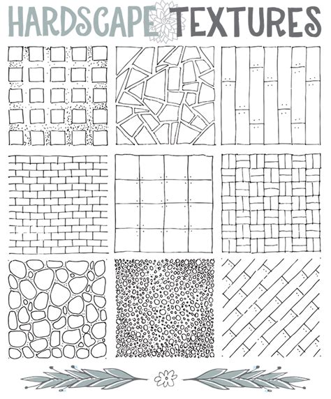 Oct 12 Drawing Ground Textures Bocetos Arquitectónicos Texturas