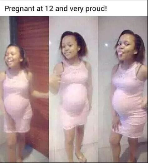 Afrique du Sud une fille de ans enceinte et fière embrasse le futur père PHOTOS MEDIASPOST