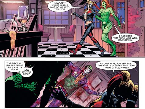 Harley Quinn And Poison Ivy Kiss Injustice Gods Among Us Comicnewbies