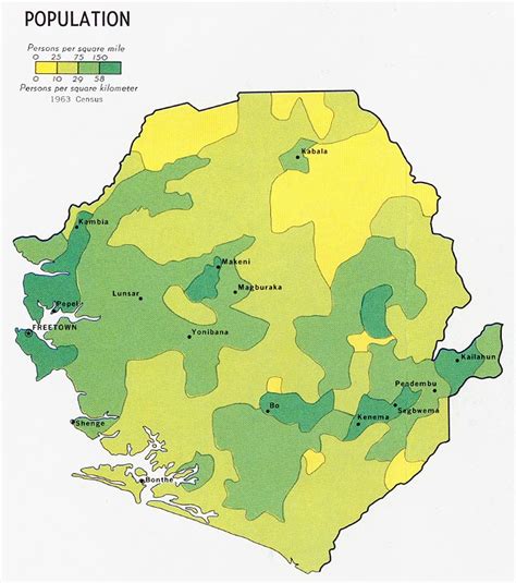 Sierra Leone Maps Perry Castañeda Map Collection Ut Library Online