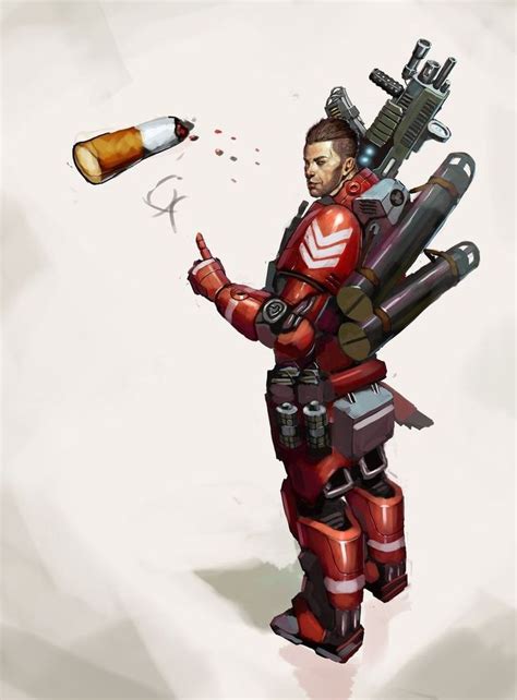 Trooper In Red By Beaver Skin On Deviantart Fantasy Concept Art