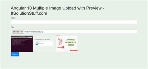 Angular 10 Multiple Image Upload With Preview Example