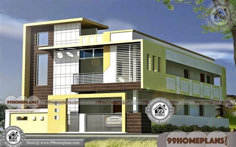 Villa Plans And Elevations 500 Modern Double Storey House Designs