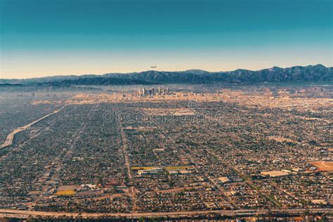 Sprawling Lo Angeles California Aerial Stock Photo Image Of Homes